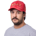 Boné RAAT path bordado vermelho