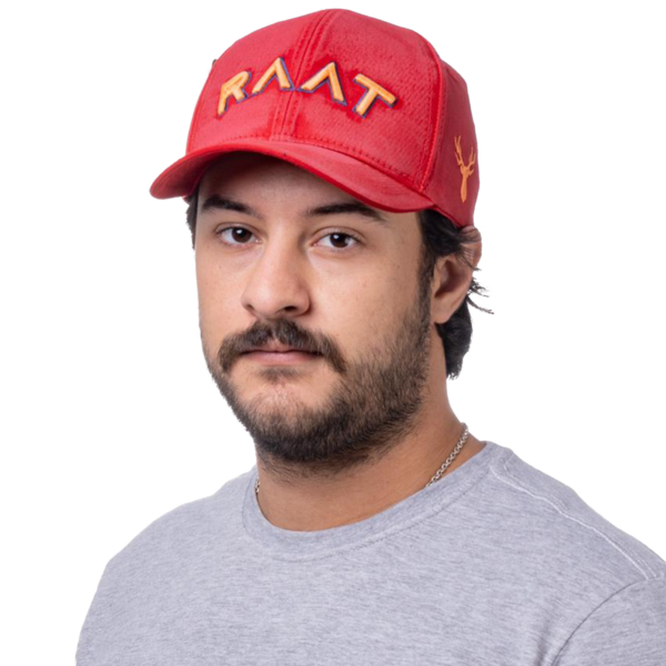 Boné RAAT path bordado vermelho