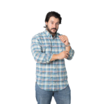 Camisa RAAT verde xadrez grande