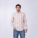 Camisa RAAT manga longa xadrez clara