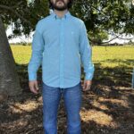 Camisa manga longa azul clara RAAT