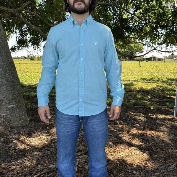 Camisa manga longa azul clara RAAT