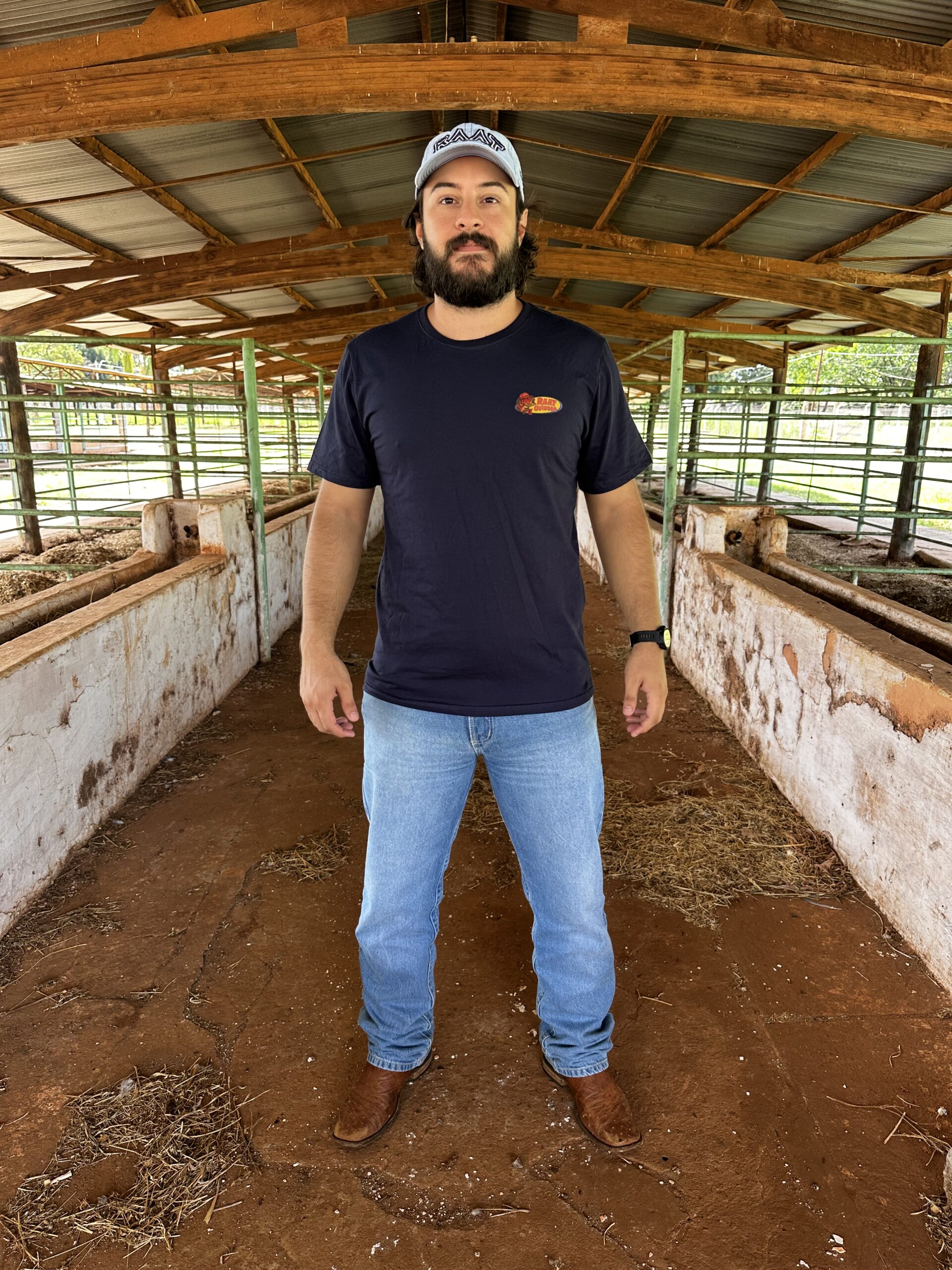 Camiseta azul PEIXE RAAT OUTDOOR