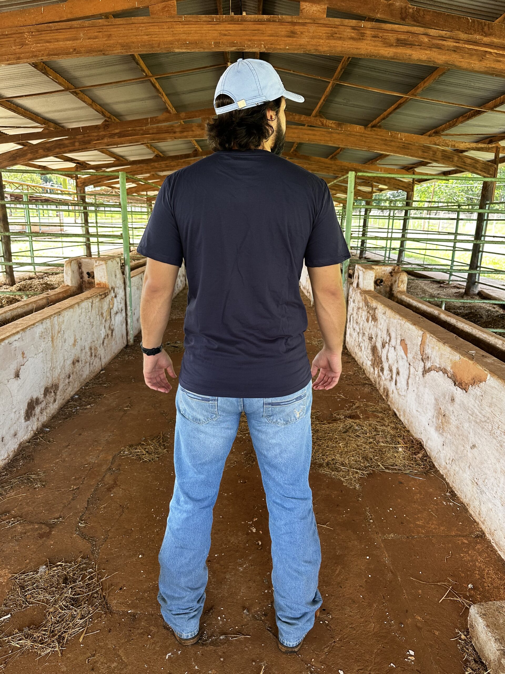 Camiseta azul PEIXE RAAT OUTDOOR - Imagem 3