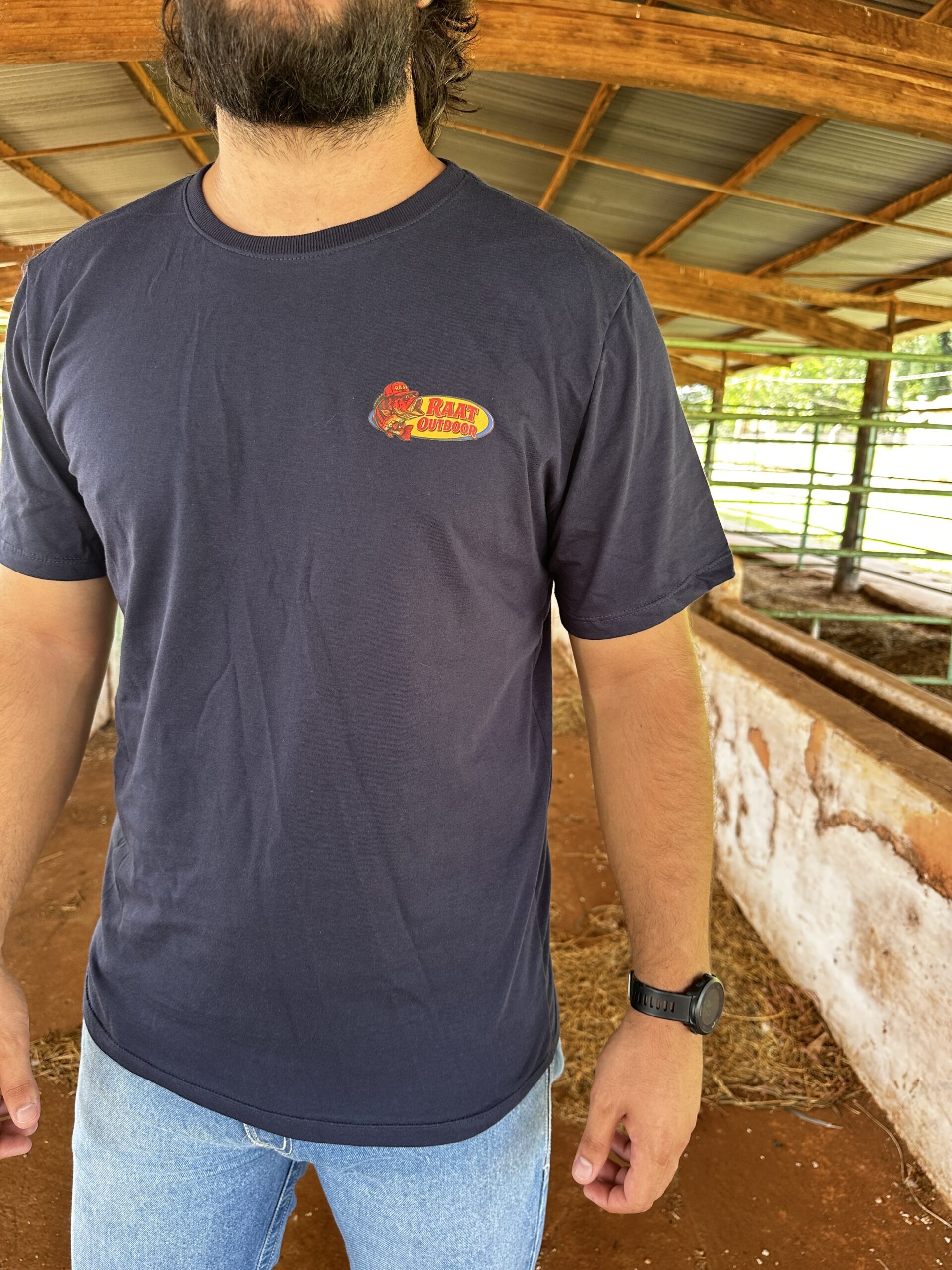 Camiseta azul PEIXE RAAT OUTDOOR - Imagem 4
