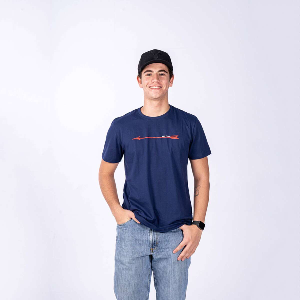 Camiseta azul marinho RAAT