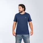Camiseta básica azul marinho