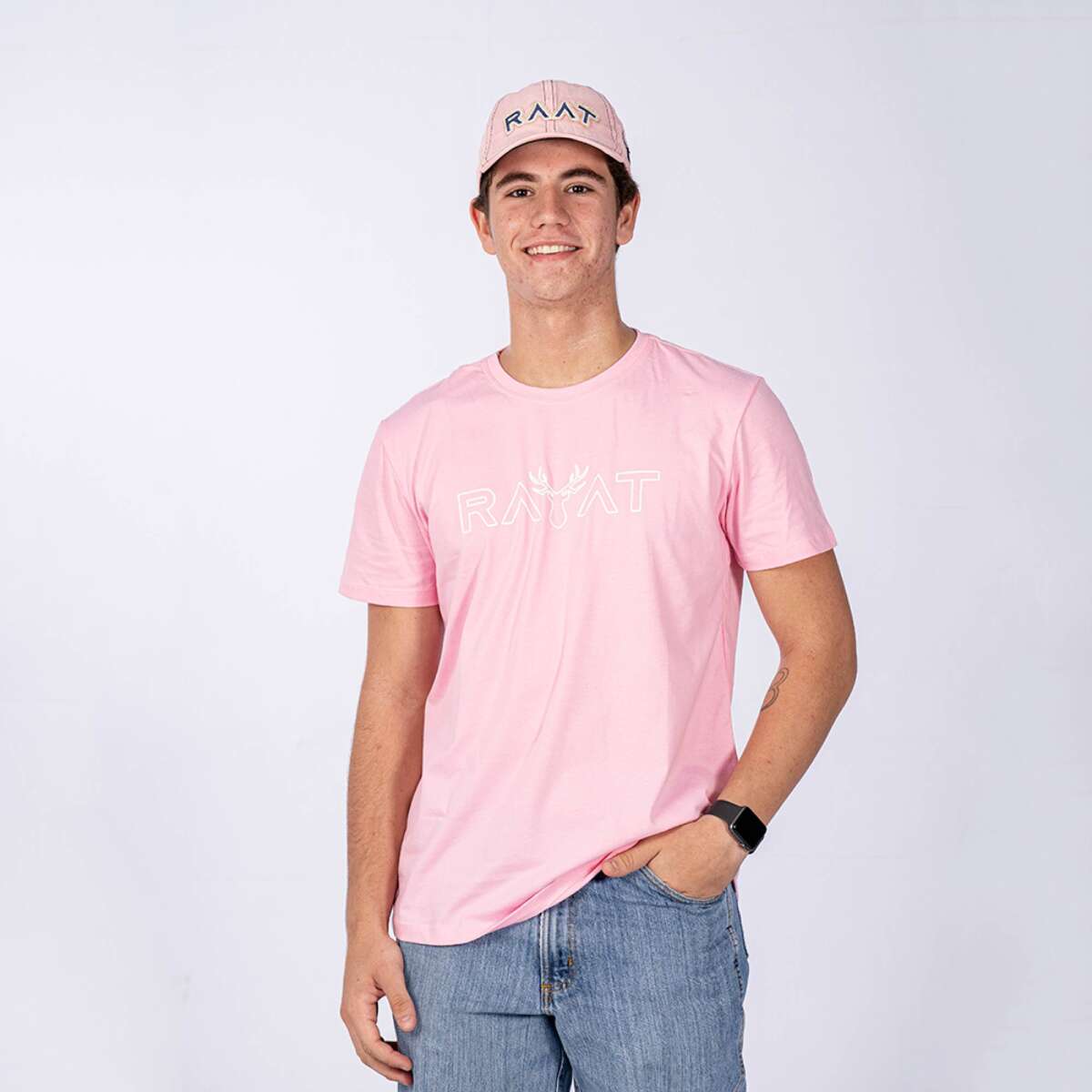 camiseta rosa RAAT