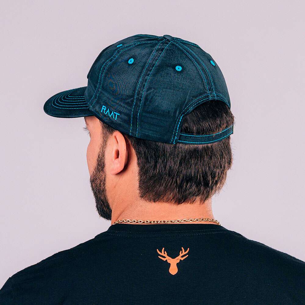 Boné RAAT Tecido jeans e azul - Imagem 2