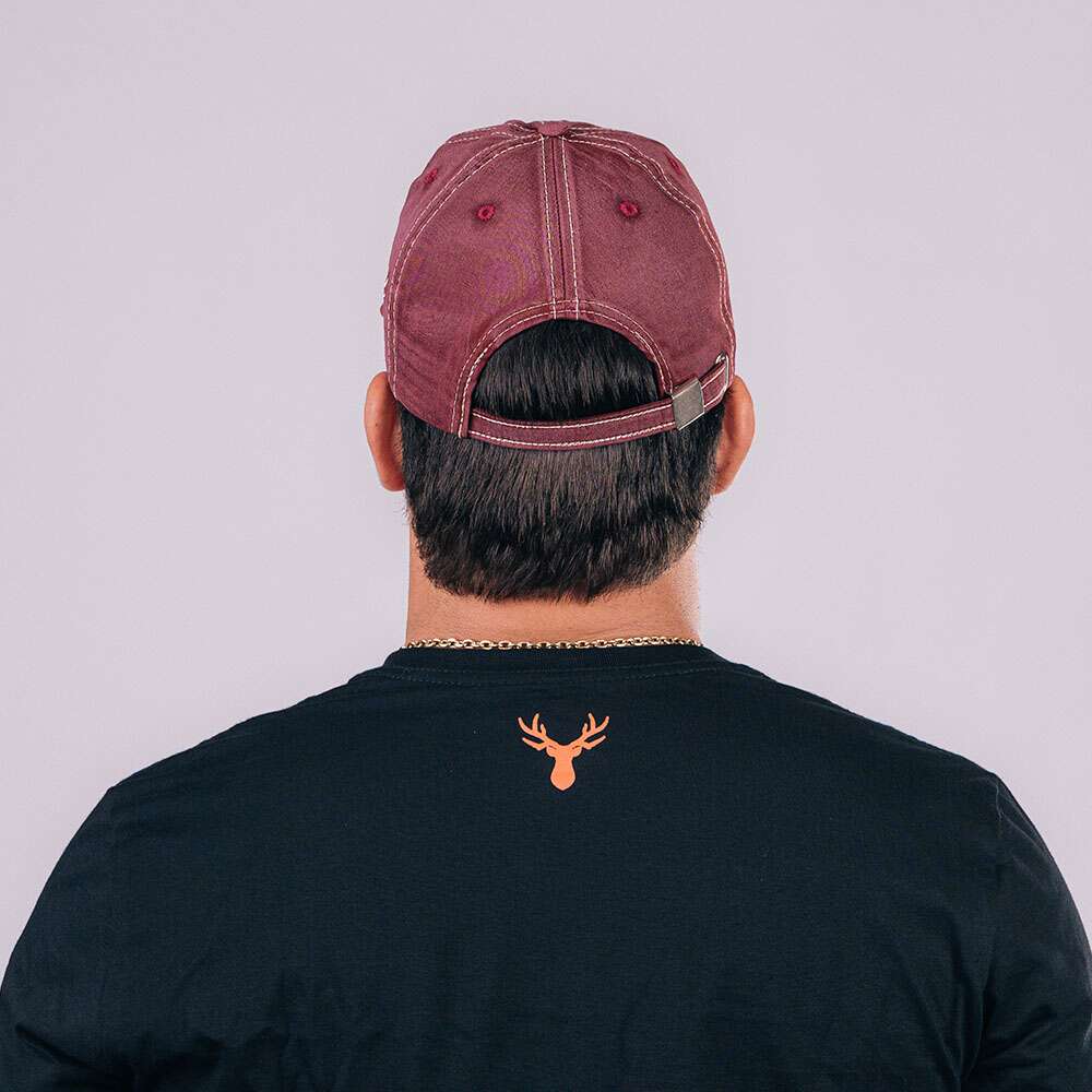 Boné RAAT Tecido vinho - Imagem 2