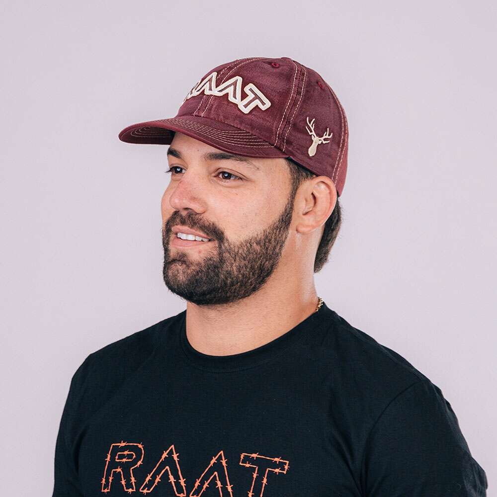 Boné RAAT Tecido vinho