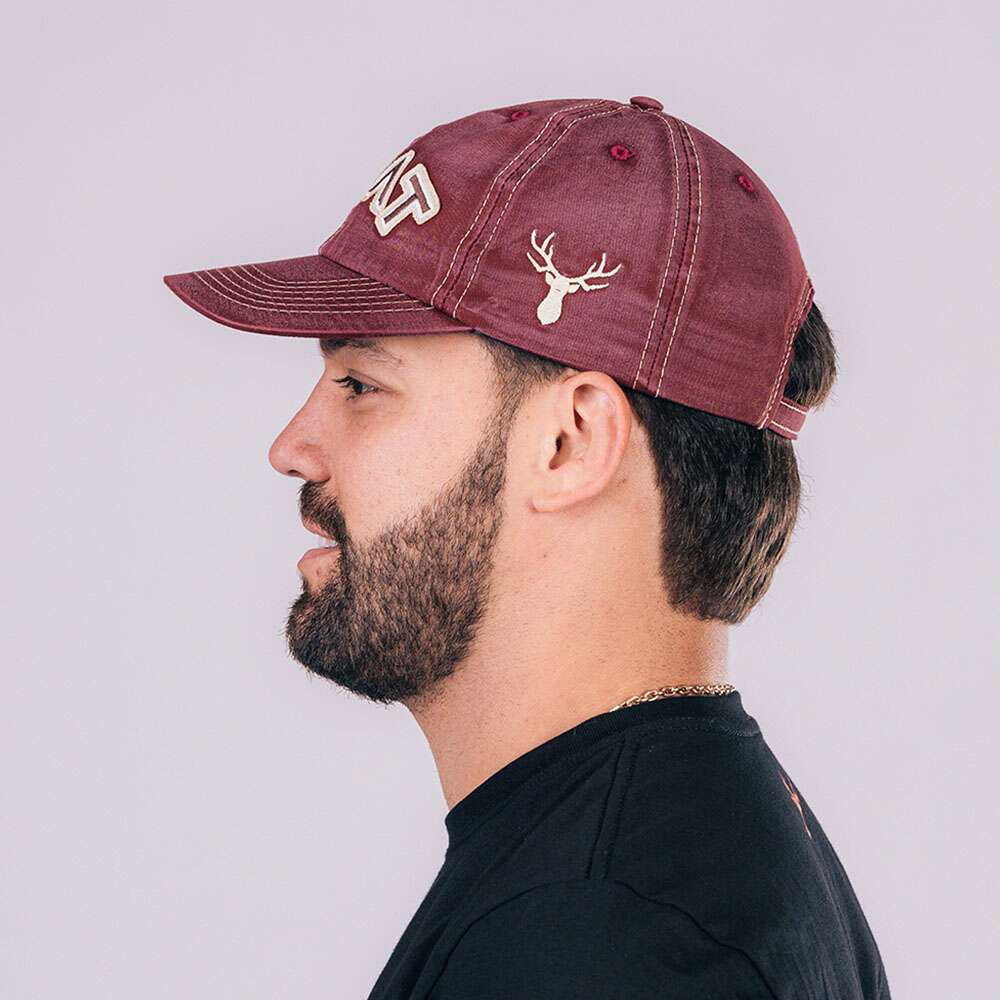 Boné RAAT Tecido vinho - Imagem 6