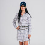 Chamise RAAT xadrez cores cinza