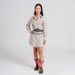 Chamise RAAT xadrez marrom