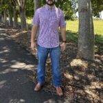 Camisa Manga curta xadrez azul com vermelho RAAT