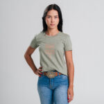 Camiseta RAAT Verde Agreste Feminina