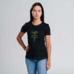 Camiseta RAAT Preta e Verde Feminina