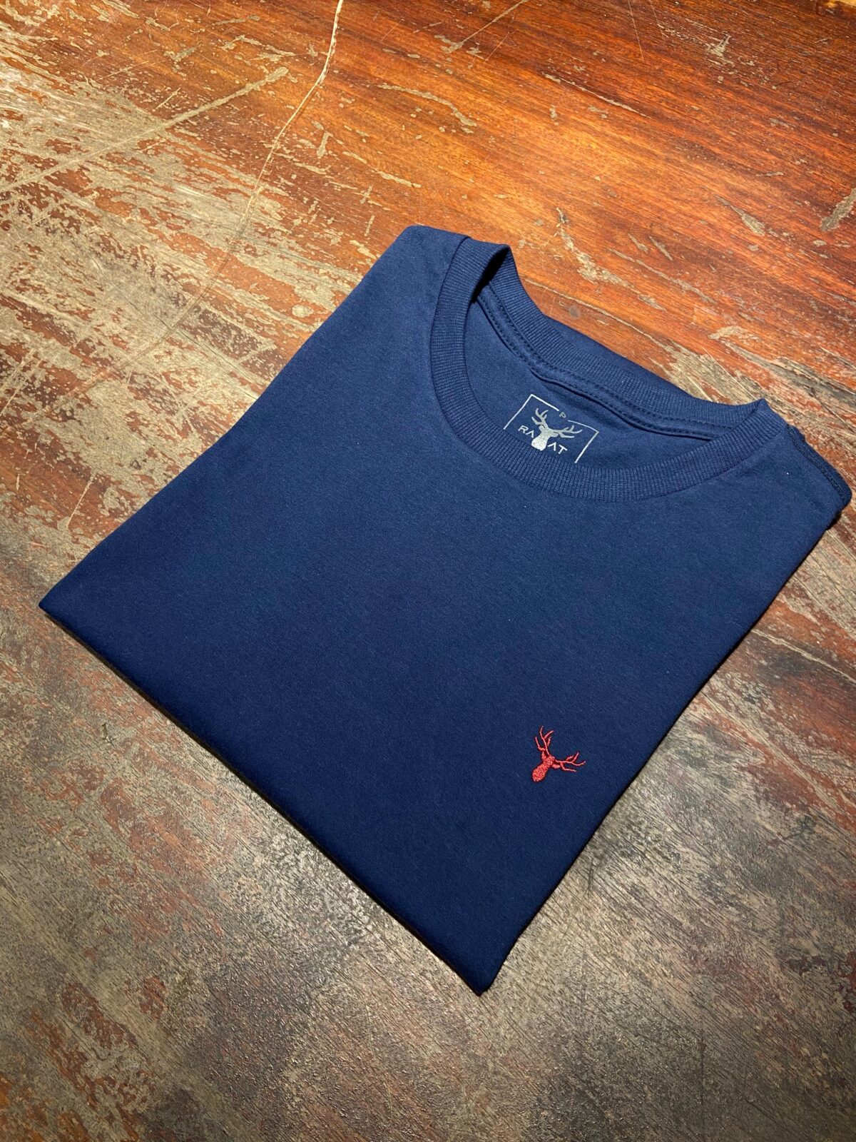 Camiseta RAAT azul lisa - Imagem 4