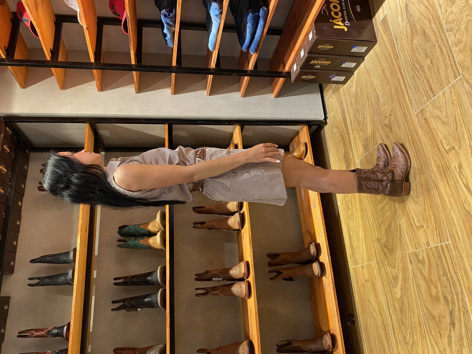 Chamise RAAT xadrez Marrom - Imagem 3