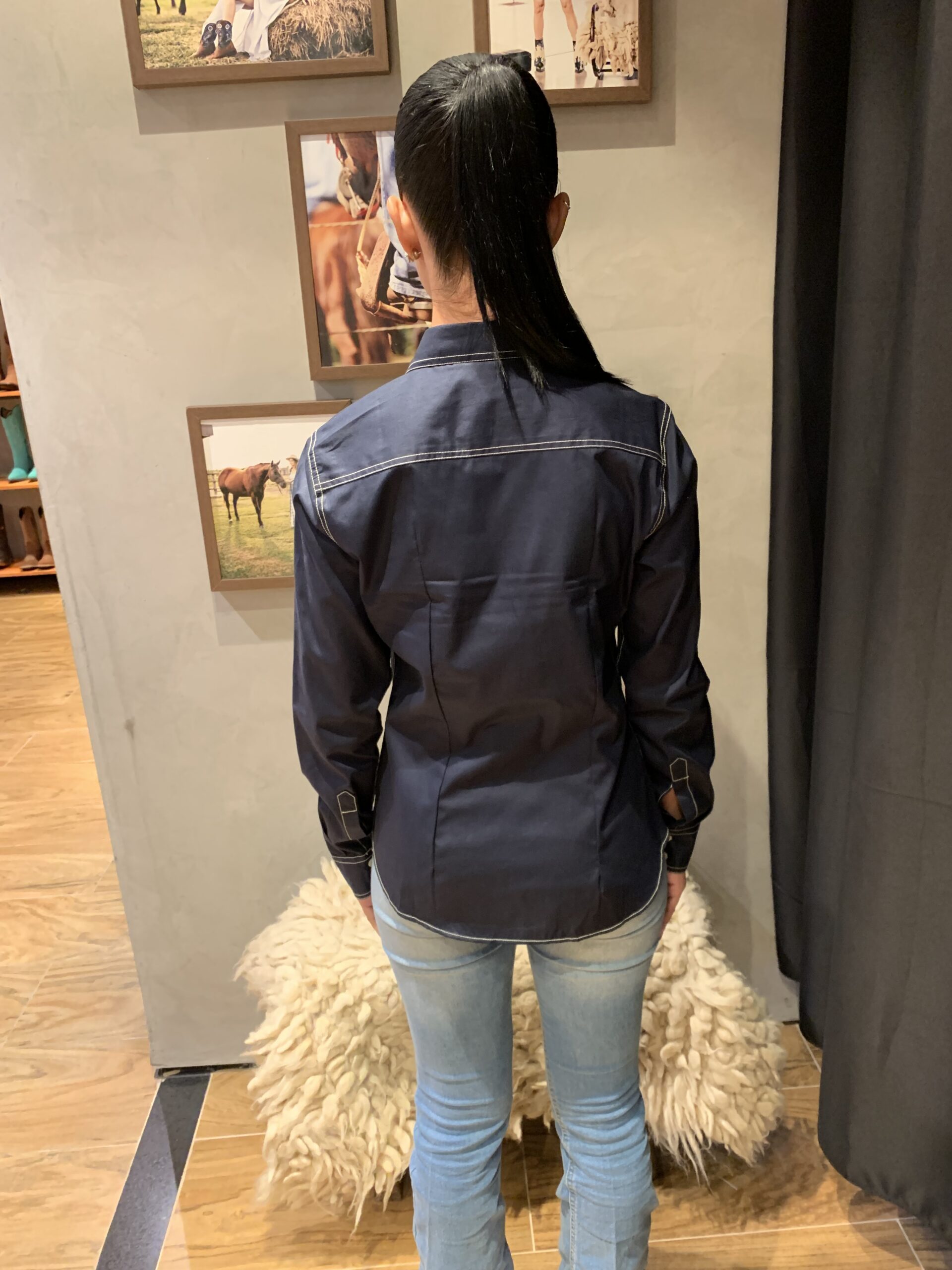 Camisa Feminina RAAT Azul - Imagem 6