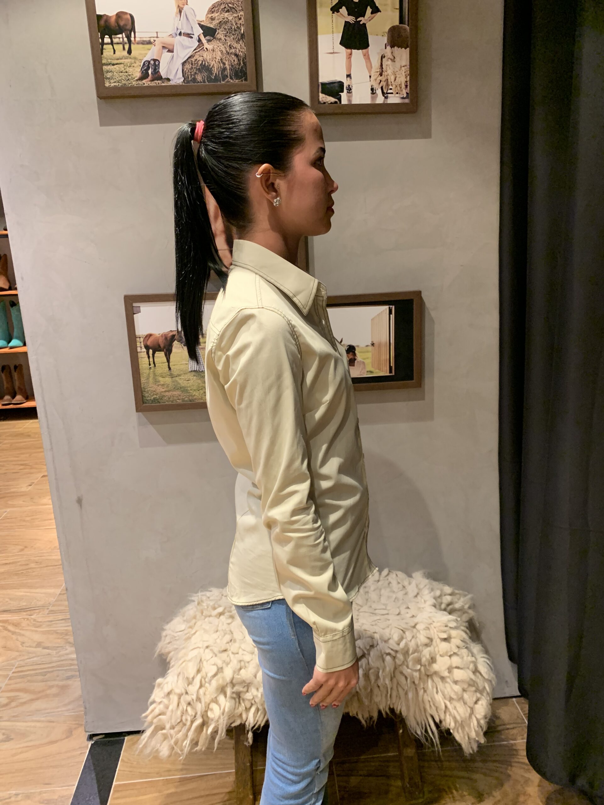 Camisa Feminina RAAT Bege - Imagem 5