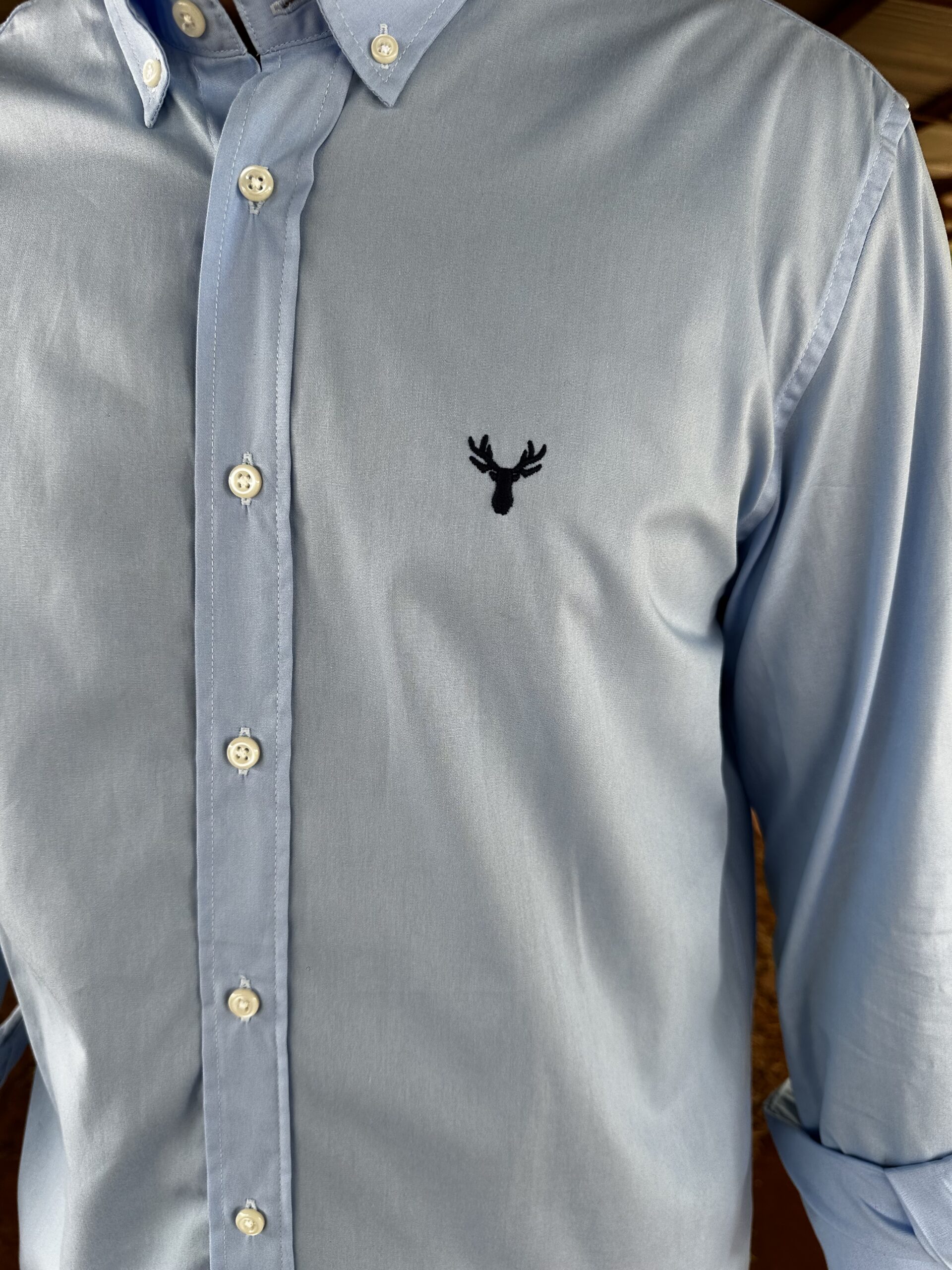 Camisa Manga longa lisa azul RAAT - Imagem 5
