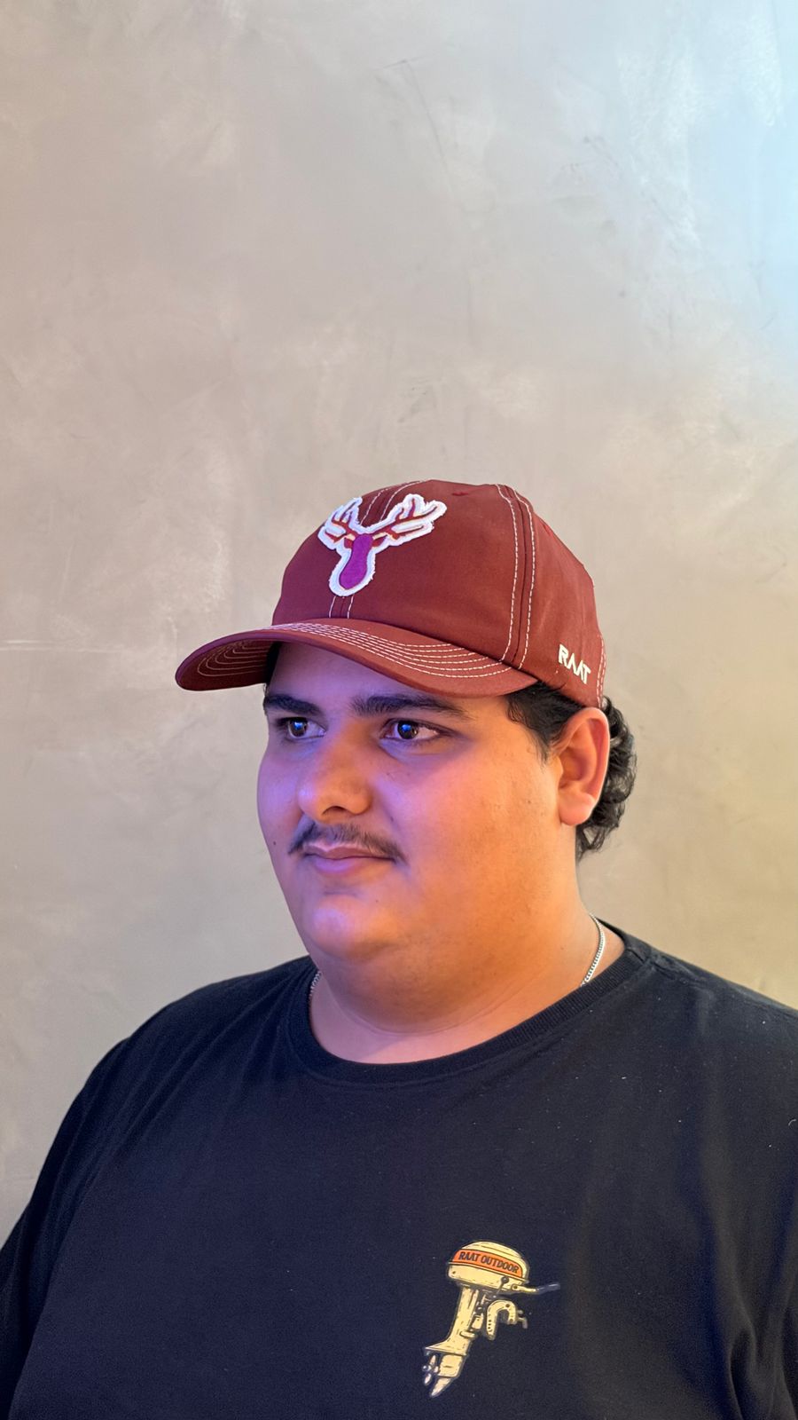 Boné vinho tecido RAAT PET