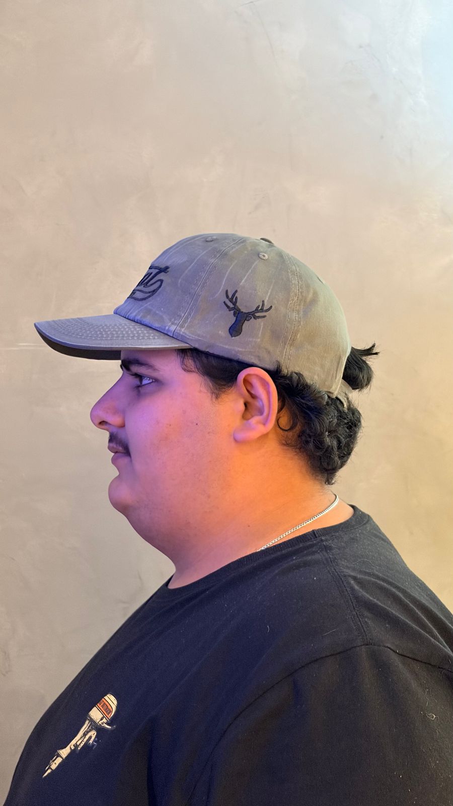 Boné cinza tecido RAAT - Imagem 2