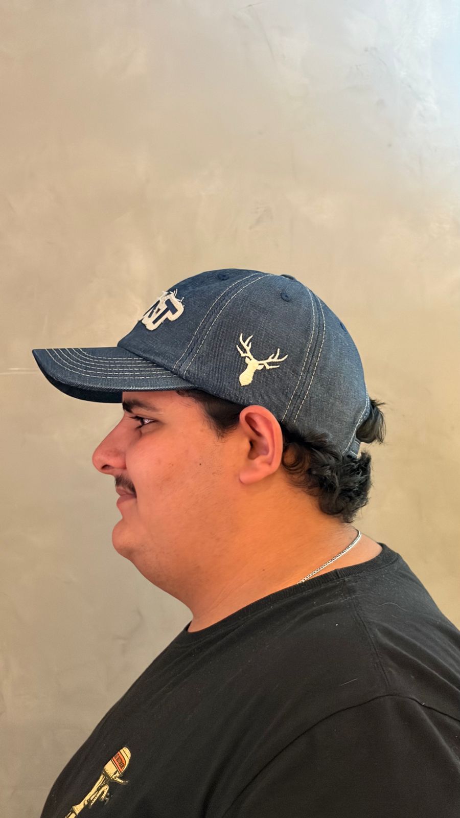 Boné jeans RAAT com path e costuras - Imagem 3