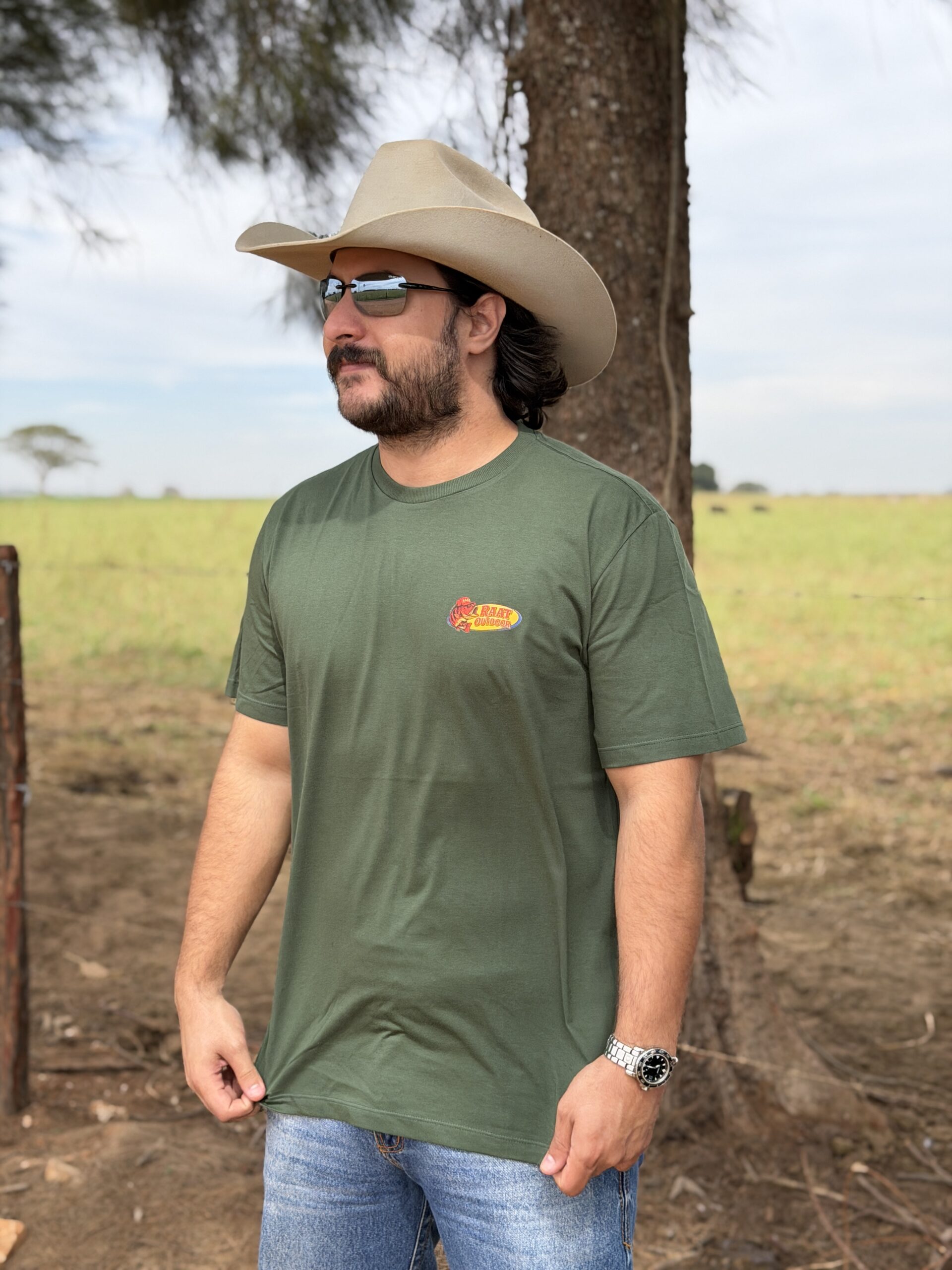 Camiseta verde PEIXE RAAT OUTDOOR - Imagem 2