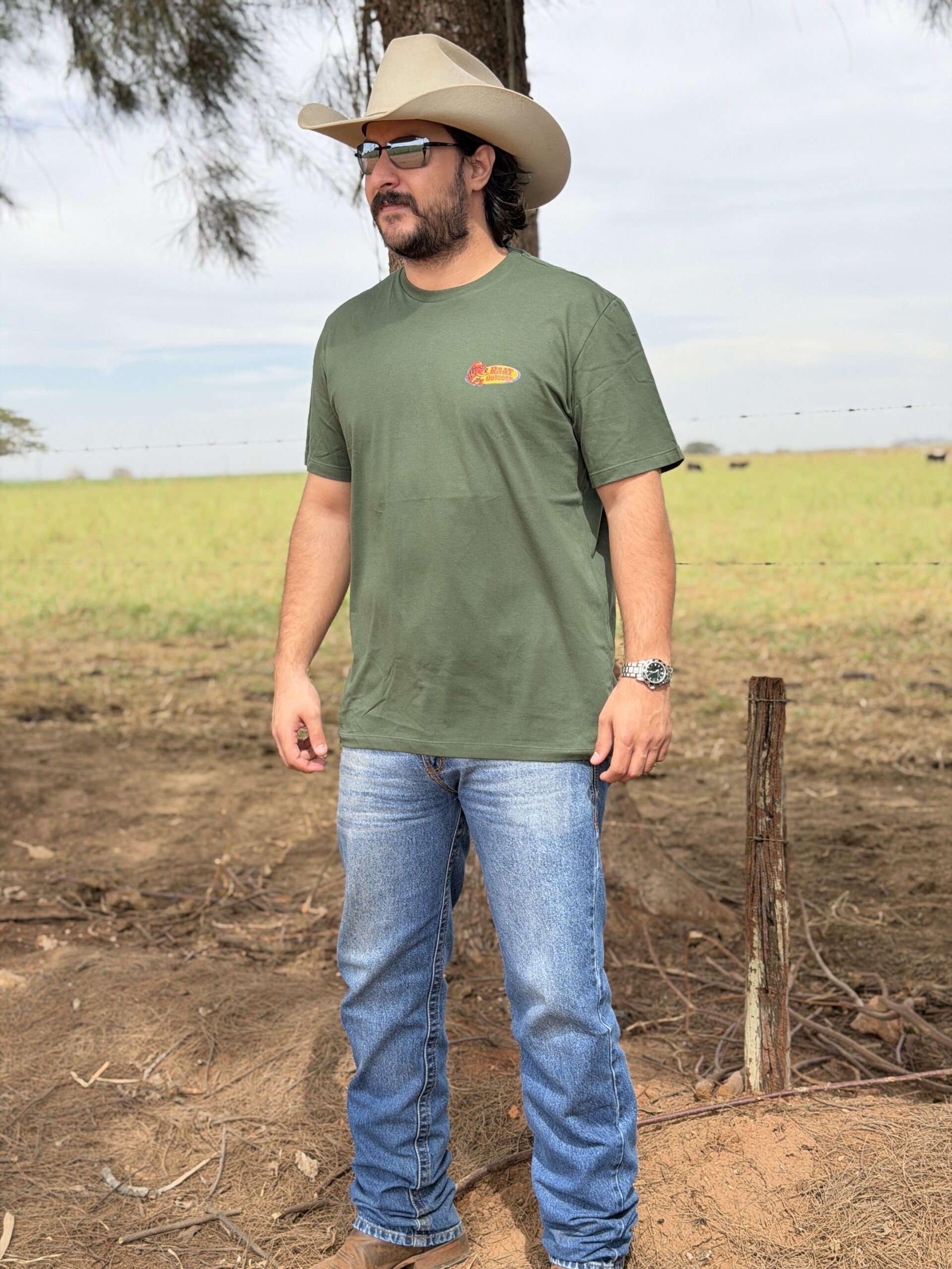 Camiseta verde PEIXE RAAT OUTDOOR - Imagem 7