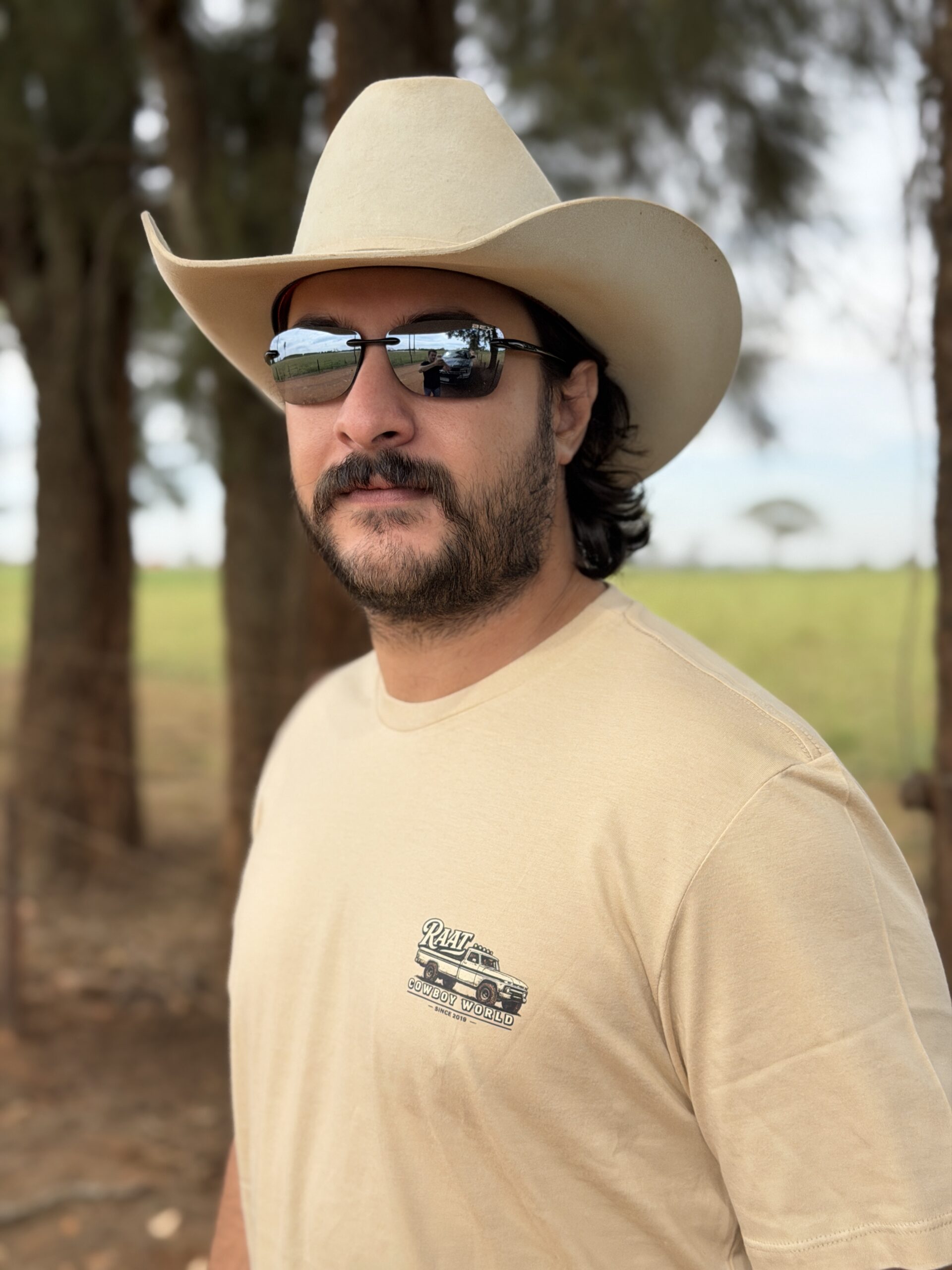 Camiseta bege Cowboy Word - Imagem 4
