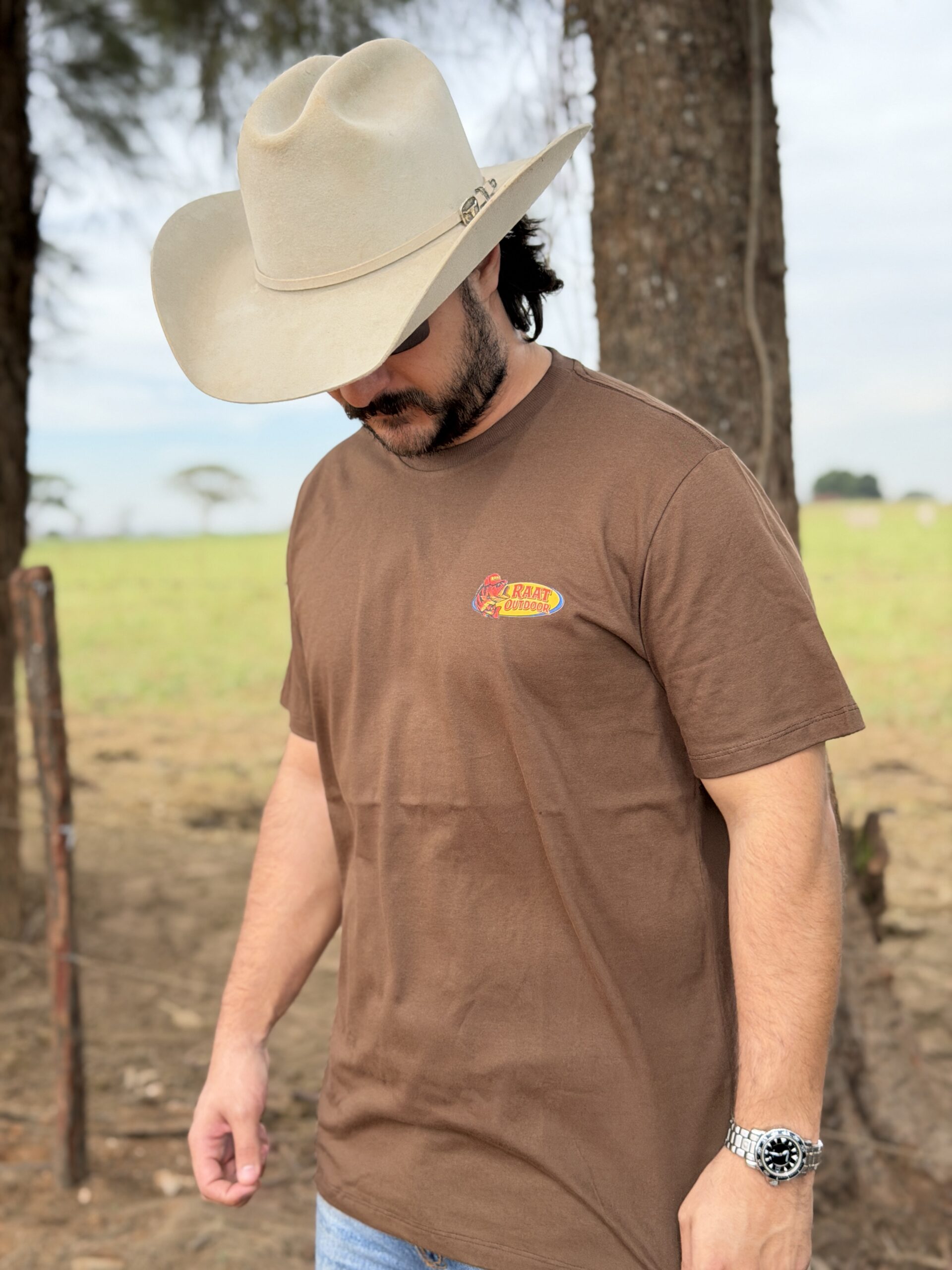 Camiseta marrom PEIXE RAAT OUTDOOR - Imagem 4