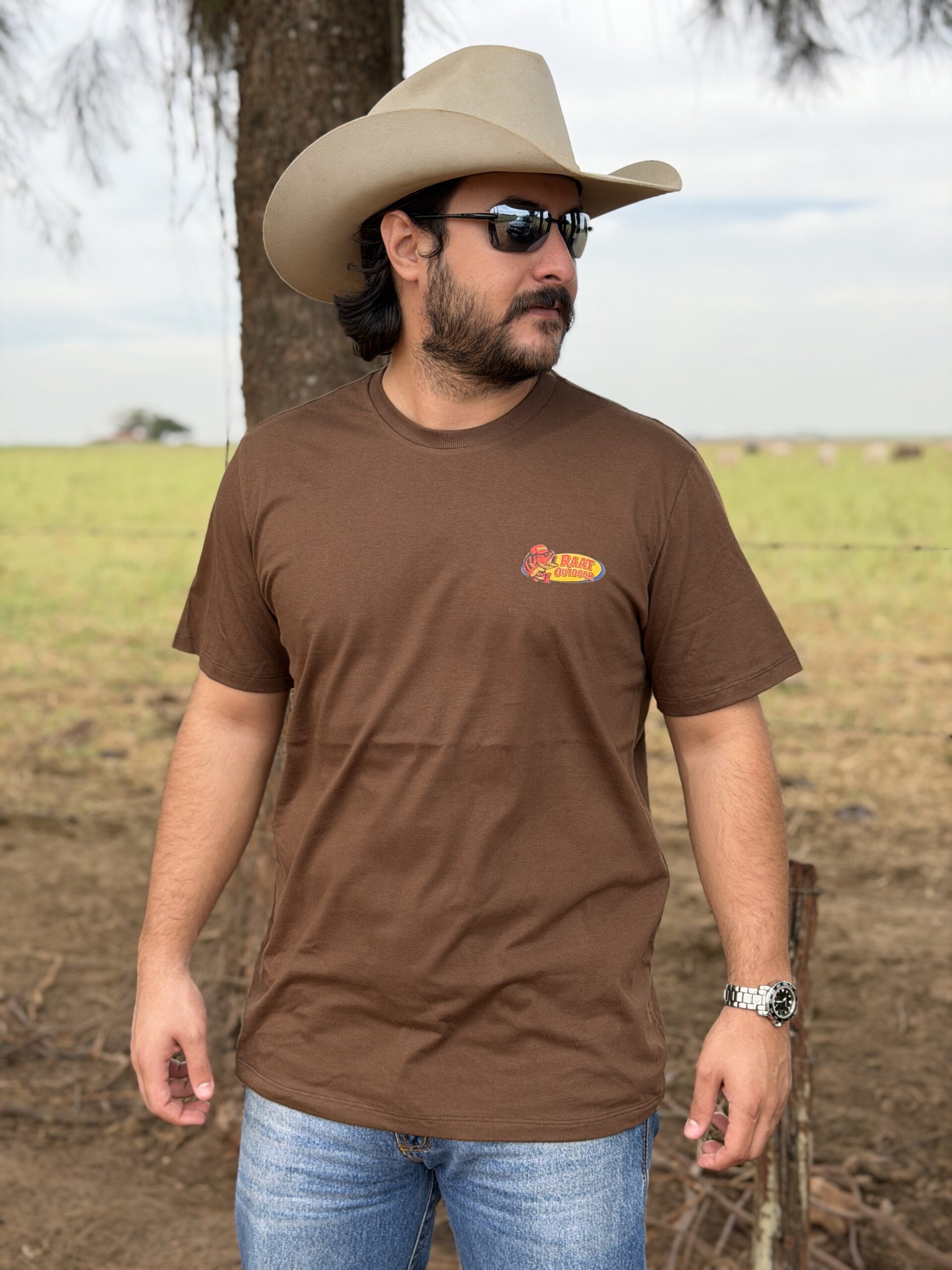 Camiseta marrom PEIXE RAAT OUTDOOR - Imagem 6