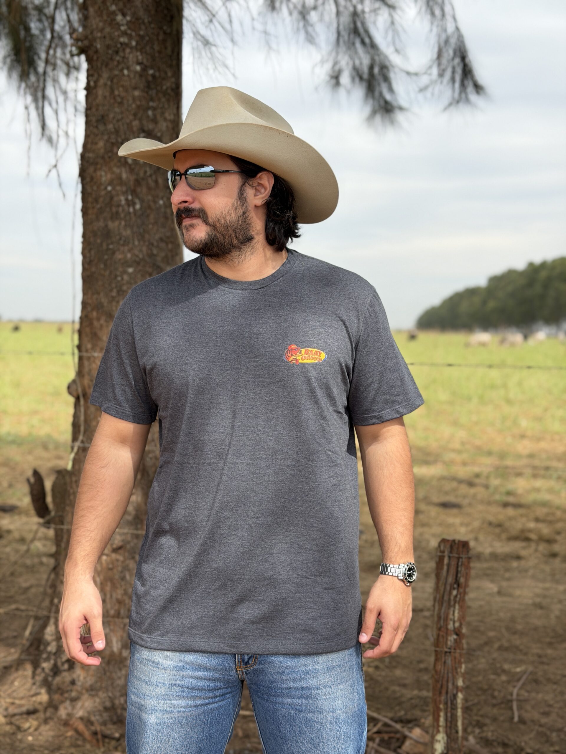 Camiseta cinza PEIXE RAAT OUTDOOR - Imagem 4