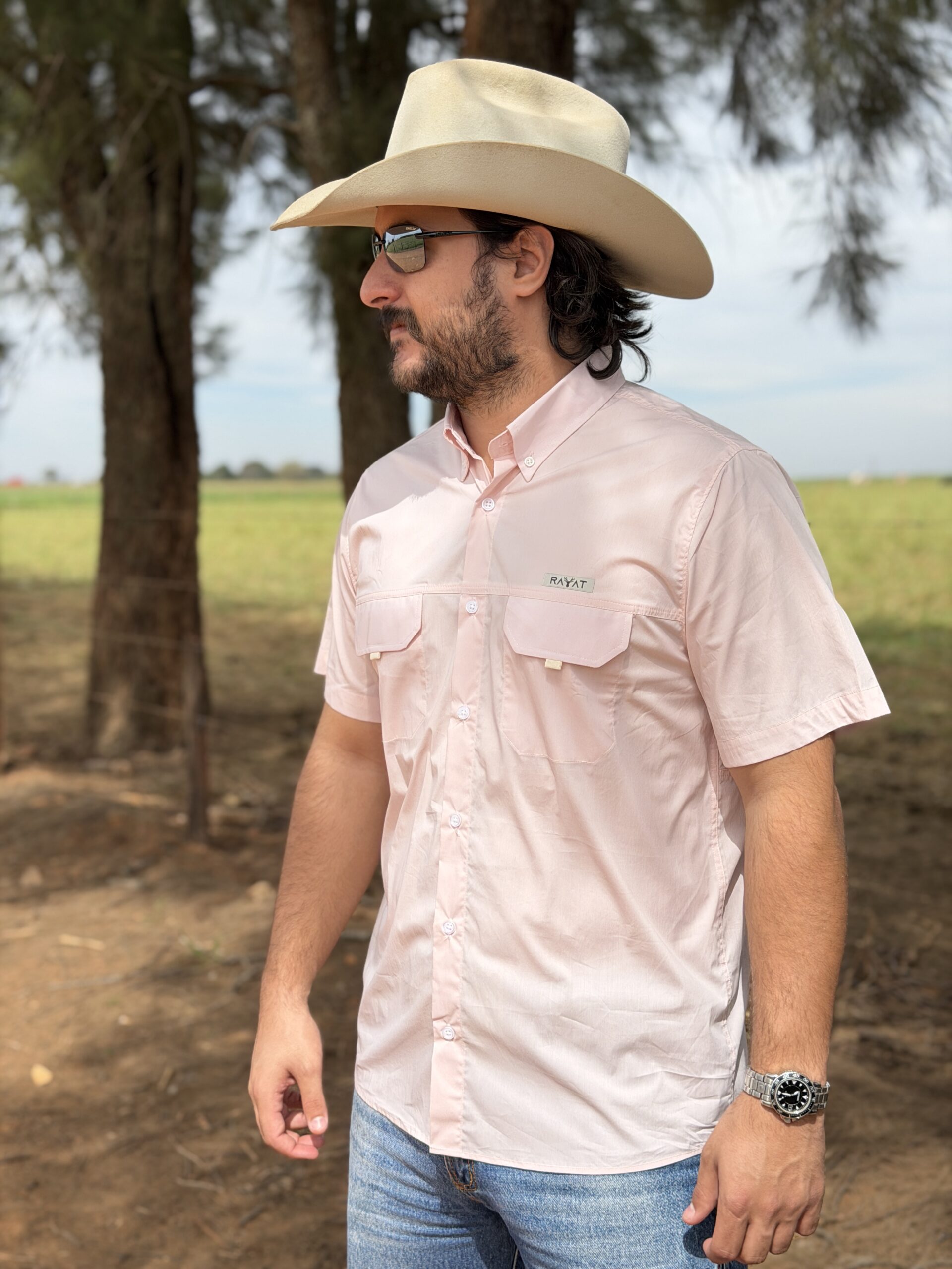 CAMISA MADE IN ARENA Curta lisa Rosa - Imagem 2