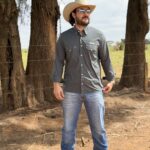 CAMISA MADE IN ARENA Longa lisa Verde Militar