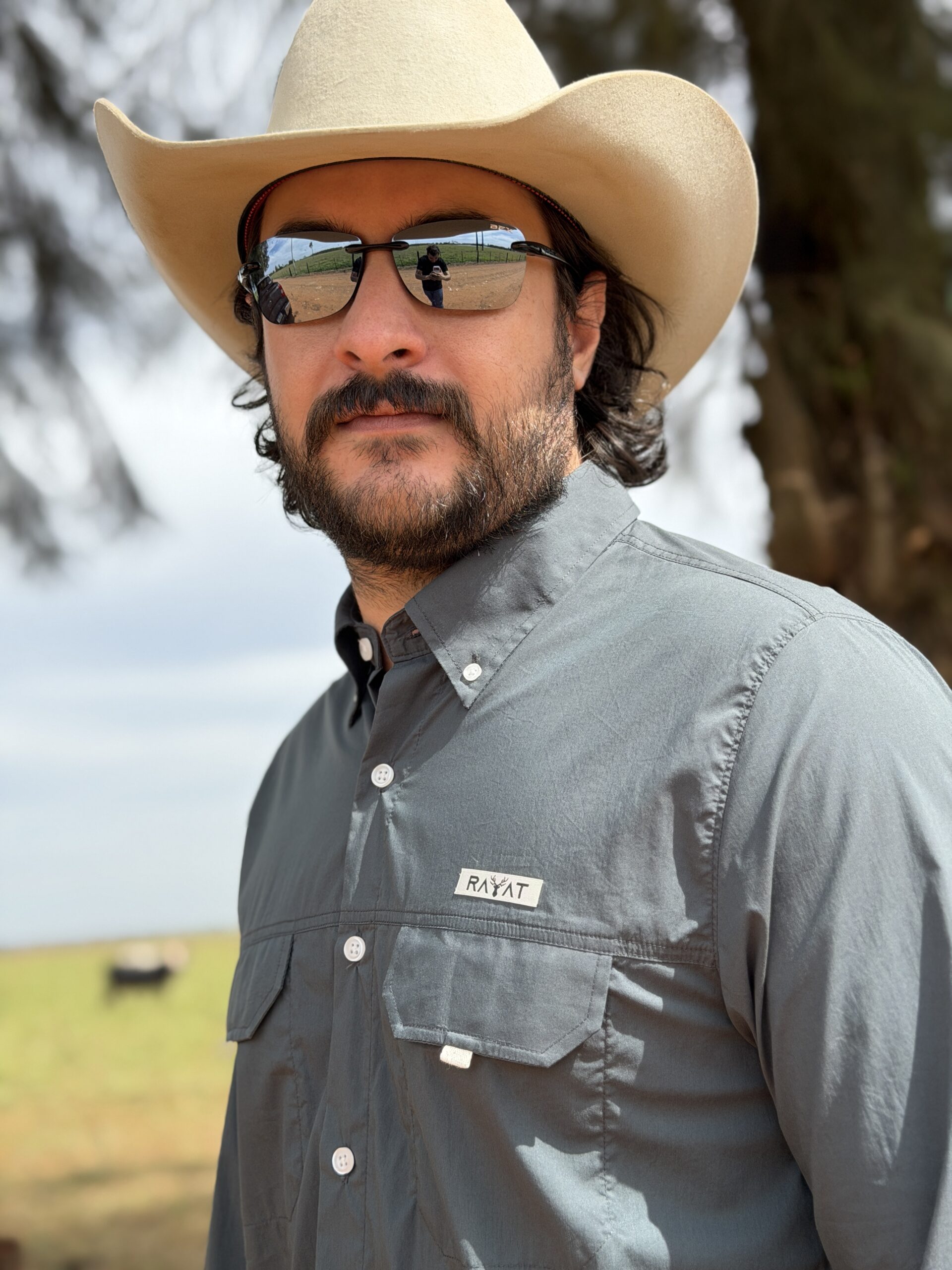 CAMISA MADE IN ARENA Longa lisa Verde Militar - Imagem 6