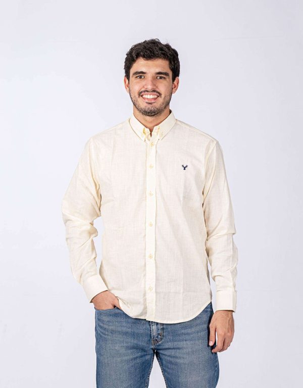 Camisa manga longa amarela clara RAAT