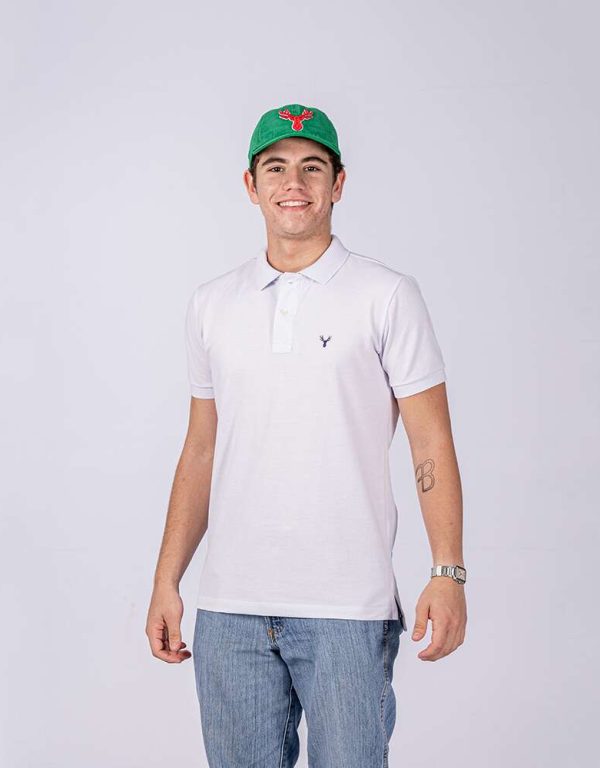 camisa polo branca RAAT