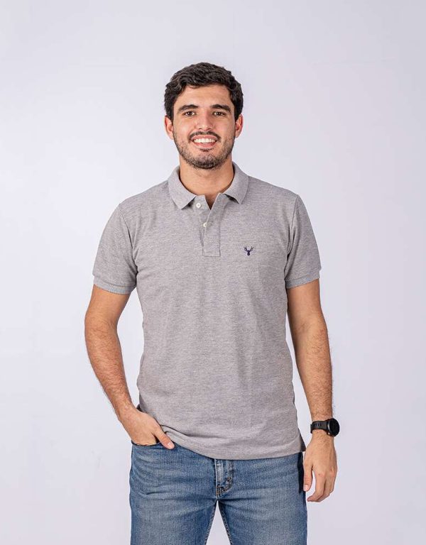 Camisa polo cinza RAAT