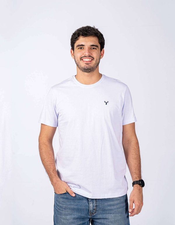 Camiseta básica branca RAAT